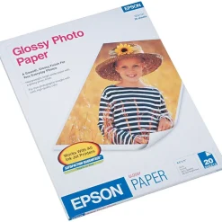 Best Glossy Photo Paper, 8.5" x 11", 20 Sheets/Pack (S041141) Photo Paper