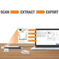 Portable Scanners<Epson RapidReceipt RR-60 Portable Document Scanner, Black/White (B11B252204)