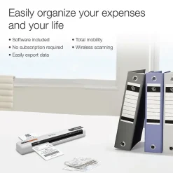 Portable Scanners<Epson RapidReceipt RR-70W Wireless Portable Document Scanner, White/Black (B11B253205)