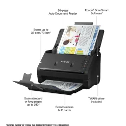 Portable Scanners<Epson WorkForce ES-400 II Duplex Document Scanner, Black (B11B261201)