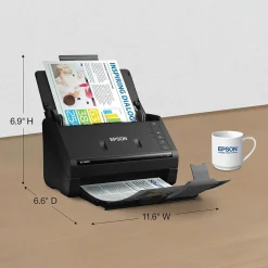 Portable Scanners<Epson WorkForce ES-400 II Duplex Document Scanner, Black (B11B261201)