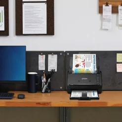 Portable Scanners<Epson WorkForce ES-400 II Duplex Document Scanner, Black (B11B261201)