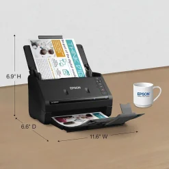 Portable Scanners<Epson WorkForce ES-500W II Wireless Duplex Document Scanner, Black (B11B263201)