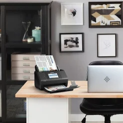 Portable Scanners<Epson WorkForce ES-580W Wireless Duplex Document Scanner, Black (B11B258201)