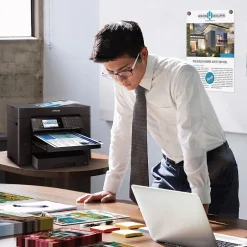 Color Printers<Epson WorkForce Pro 7840 Wireless Color Inkjet Printer, All-In-One, Print, Scan, Copy, Fax (9472531)