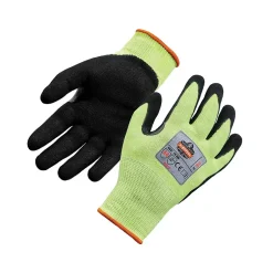 Work Gloves<Ergodyne ProFlex 7041 Hi-Vis Nitrile-Coated Cut-Resistant Gloves, ANSI A4, Wet Grip, Lime, XXL, 12 Pairs (17816)