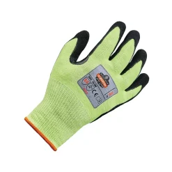 Work Gloves<Ergodyne ProFlex 7041 Hi-Vis Nitrile-Coated Cut-Resistant Gloves, ANSI A4, Wet Grip, Lime, XXL, 12 Pairs (17816)
