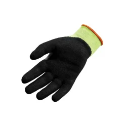 Work Gloves<Ergodyne ProFlex 7041 Hi-Vis Nitrile-Coated Cut-Resistant Gloves, ANSI A4, Wet Grip, Lime, XL, 12 Pairs (17815)