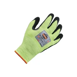 Work Gloves<Ergodyne ProFlex 7041 Hi-Vis Nitrile-Coated Cut-Resistant Gloves, ANSI A4, Wet Grip, Lime, Large, 12 Pairs (17814)