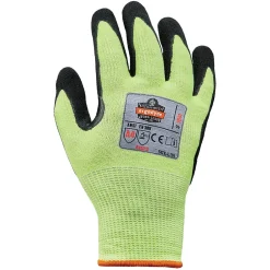 Work Gloves<Ergodyne ProFlex 7041 Hi-Vis Nitrile-Coated Cut-Resistant Gloves, ANSI A4, Wet Grip, Lime, XXL, 144 Pairs (17826)
