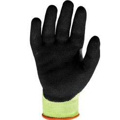 Work Gloves<Ergodyne ProFlex 7041 Hi-Vis Nitrile-Coated Cut-Resistant Gloves, ANSI A4, Wet Grip, Lime, XXL, 144 Pairs (17826)