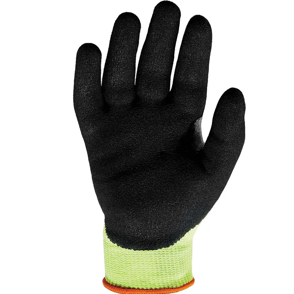 Work Gloves<Ergodyne ProFlex 7041 Hi-Vis Nitrile-Coated Cut-Resistant Gloves, ANSI A4, Wet Grip, Lime, XXL, 144 Pairs (17826)