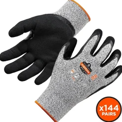 Work Gloves<Ergodyne ProFlex 7031 Nitrile Coated Cut-Resistant Gloves, Large, A3 Cut Level, Gray, 144 Pairs (17884)