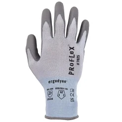 Work Gloves<Ergodyne ProFlex 7025 PU Coated Cut-Resistant Gloves, ANSI A2, Blue, XL, 1 Pair (10435)