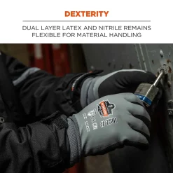 Work Gloves<Ergodyne ProFlex 7501 Waterproof Winter Work Gloves, Gray, XXL, 144 Pairs (17936)