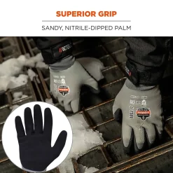 Work Gloves<Ergodyne ProFlex 7501 Waterproof Winter Work Gloves, Gray, XXL, 144 Pairs (17936)