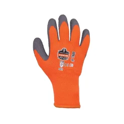 Work Gloves<Ergodyne ProFlex 7401 Winter Work Gloves, Fleece Lined, Latex Coated Palm, 13 Gauge, A5 Cut Level, Orange, XL, 12/Pack