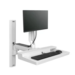 Ergotron CareFit Combo Adjustable Mount, Up to 27" Monitor, White (45618251)* Ergonomic Monitor & Laptop Stands