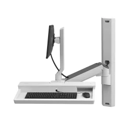 Ergotron CareFit Combo Adjustable Mount, Up to 27" Monitor, White (45618251)* Ergonomic Monitor & Laptop Stands