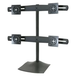 Ergotron DS100 Quad-Monitor Desk Stand Adjustable Monitor, Up to 24", Black (33-324-200)* Monitor Mounts & Stands
