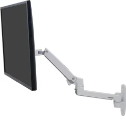 Ergotron LX Adjustable Single Arm Wall Monitor, 34" Screen Support, White (45-243-216)* Ergonomic Monitor & Laptop Stands