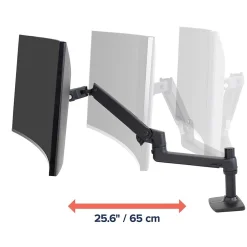 Ergotron LX Desk Adjustable Single Arm 2-Piece Clamp & Grommet Mount, 34