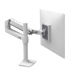 Ergotron LX Desk Adjustable Single Arm Tall Pole with 2-Piece Clamp, 34" Screen Support, White (45-537-216)* Ergonomic Monitor & Laptop Stands