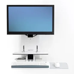 Ergotron StyleView Sit-Stand Adjustable Single Arm Vertical Lift, Patient Room Mount, 24