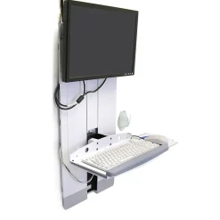 Ergotron StyleView Vertical Lift Adjustable High Traffic Area, 24" Screen Support, White (60-593-216)* Monitor Mounts & Stands