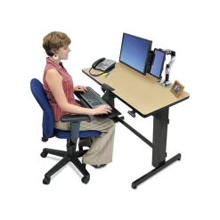 Best WorkFit-D 48"W Adjustable Standing Desk, Birch (24-271-928) Standing Desks