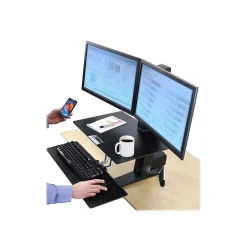 Ergotron WorkFit-S Dual Monitor Stand, Up to 24