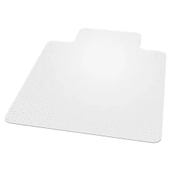 Clearance EverLife Carpet Chair Mat with Lip, 36" x 48'', Medium-Pile, Clear (122073) Chair Mats