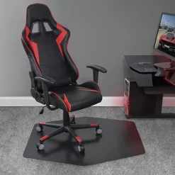 Discount E.S. Robbins Game Zone Chair Mat, 42" x 46", Black Chair Mats