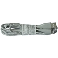 Power Cables<ESI Wireless Gear 6' USB-A to Lighting Power Cable, Male to Male, White/Gray (BL1772)