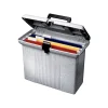 Pendaflex Esselte Portfile Plastic File Box w/ Hinged Lid, Letter Size, Granite (ESS41737) Discount