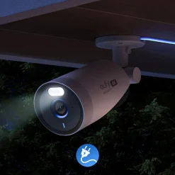 Security Cameras & Systems<eufy Outdoor Wireless Add-On Security Camera, White (T8600121)