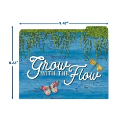 Eureka Curiosity Garden File Folders, 1-Tab, Assorted, Letter Size, 6/Bundle (EU-866450-6) Clearance