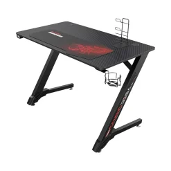 New Ergonomic 43"W Computer Gaming Desk, Black (GD0038-BK) Computer Desks