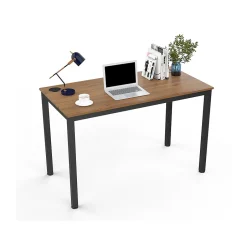 Discount Ergonomic 47"W Computer Desk, Teak (CD009) Computer Desks