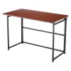 New Ergonomic 43"W Computer Desk, Teak (CD006) Office Desks