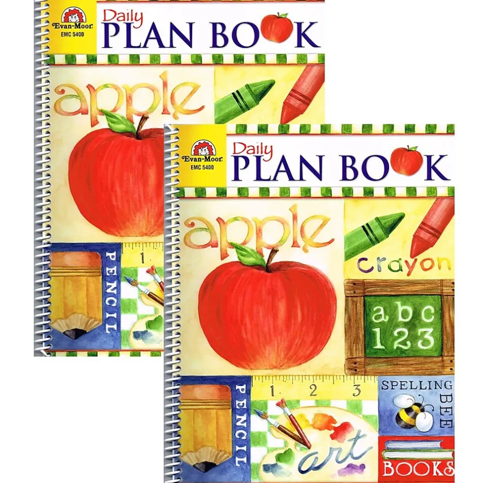 Outlet Educational Publishers School Days Daily Plan Book, 98 Pages, Pack of 2 (EMC5400-2) Grade Books