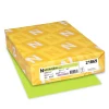 Outlet 65 lb. Card Stock Paper, 8.5" x 11", Vulcan Green, 250 Sheets/Ream (WAU21869) Card Stock