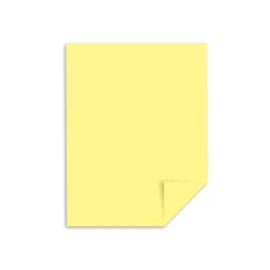 Clearance 110 lb. Cardstock Paper, 8.5" x 11", Canary, 250 Sheets/Pack (49541) Card Stock