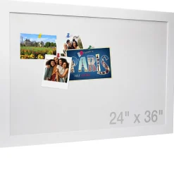 Outlet Excello Global Products Cork Bulletin Board, White Frame, 3' x 2' (EGP-HD-0519) Bulletin