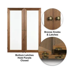 Hot Double Sided Magnetic Steel Dry-Erase Whiteboard, Wood Frame, 5' x 3' (EGP-HD-0530-BN) Dry Erase