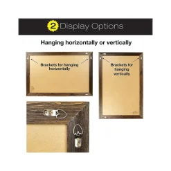 Online Magnetic Dry-Erase Whiteboard, Rustic Wood Frame, 3' x 2' (EGP-HD-0077) Dry Erase