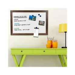 Online Magnetic Dry-Erase Whiteboard, Rustic Wood Frame, 3' x 2' (EGP-HD-0077) Dry Erase