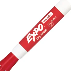 Expo Dry Erase Marker, Bullet Tip, (82002) Red New