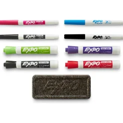 Expo Dry Erase Markers, Assorted Tips, Assorted Colors, 8/Pack(1930717) Clearance