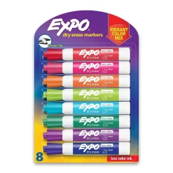 Expo Dry Erase Markers, Chisel Tip, Assorted, 8/Pack (1927524) Outlet